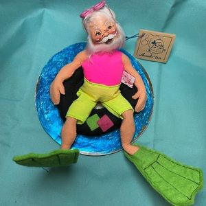 RARE Vintage NWT 1991 Annalee 10” Summertime Santa collectible doll